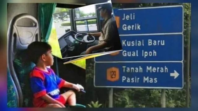 Budak ini Naik Bas Sorang2 ke Kelantan, Dalam perjalanan asyik tanya pemandu Dah sampai ke blom buat pemandu rasa hairan, Rupa2 nya… ada sesuatu Yang Jadi